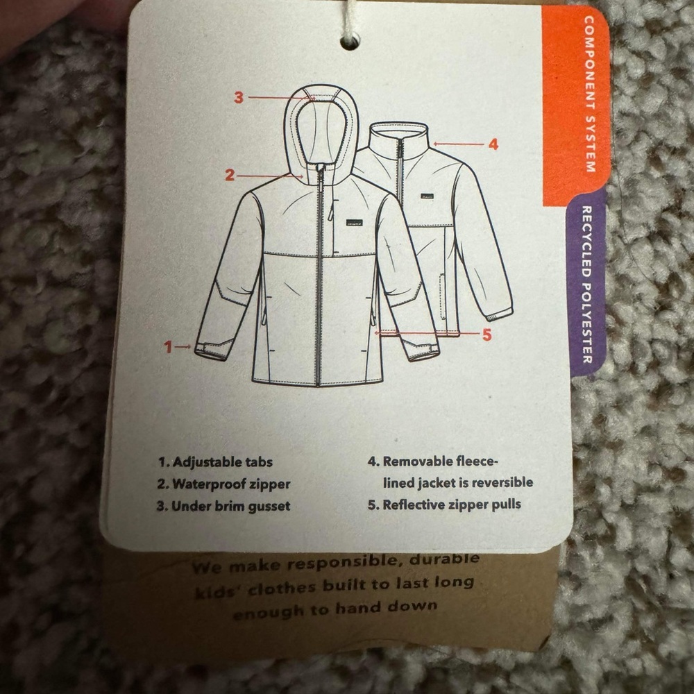 Patagonia Boys 4 in 1 jacket
